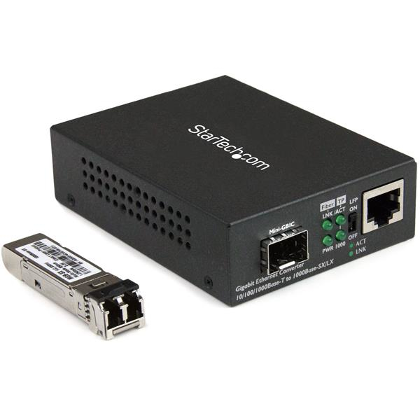 StarTech.com Gigabit Ethernet Fiber Mediekonverter