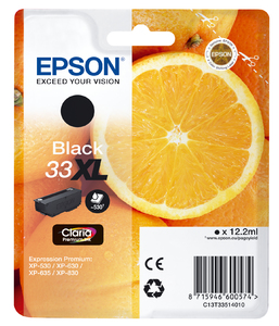Epson Oranges Singlepack Black 33XL Claria Premium Ink Epson Oranges Singlepack Black 33XL Claria Premium Ink