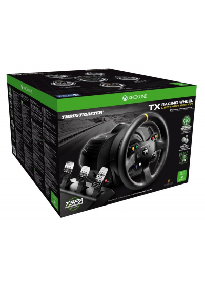 Thrustmaster TX RACING WHEEL LEATHER EDITION Svart Ratt + Pedaler PC, Xbox One