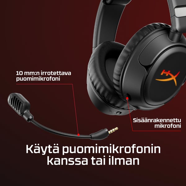 HyperX Cloud Flight 2 – langattomat pelikuulokkeet (valkoinen)