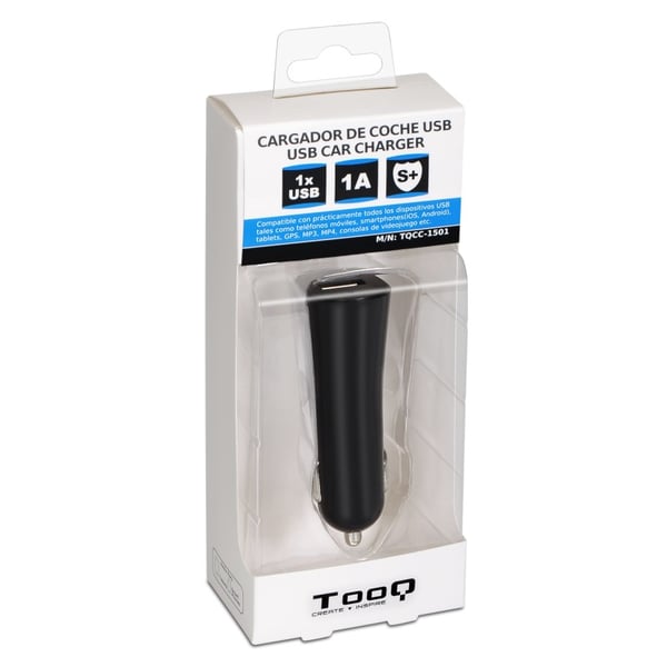 TooQ TQCC-1501 mobiililaitteen laturi Universaali Musta Tupakansytytin Auto