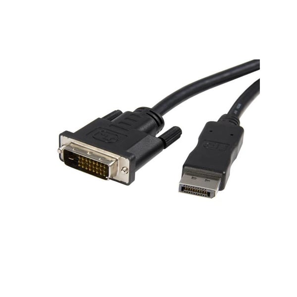 Techly ICOC DSP-C12-050 videokabel adapter 5 m DisplayPort DVI Sort