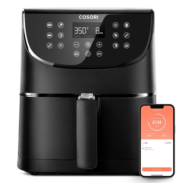 Cosori Smart Chef Edition Enkelt 5,5 L Enkeltstående 1700 W Varmluftsteger Sort