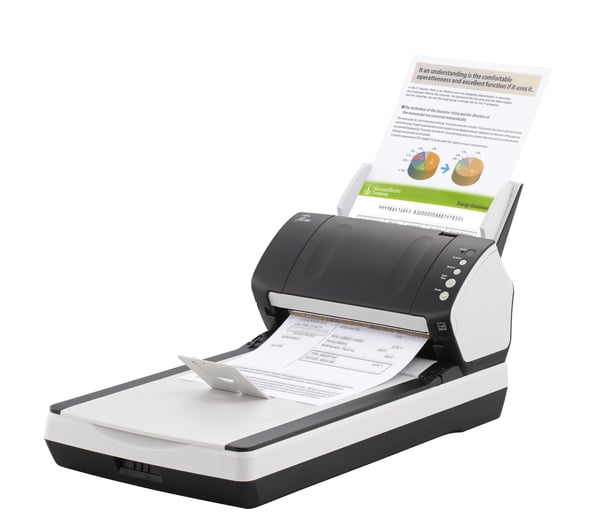 Ricoh fi-7240 Tasopinta- ja ADF-skanneri 600 x 600 DPI A4 Musta, Valkoinen