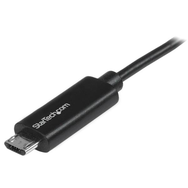 StarTech.com 1 m Micro USB-kabel med LED-ladeindikator - St/St - USB til Micro USB-kabel - USB-kabel -