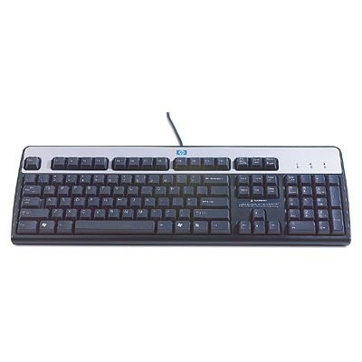 HP-näppäimistö 105K 2004 EU INT **Uusi vähittäismyyntipakkaus** Vain USB Musta