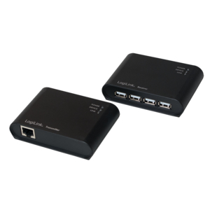 LogiLink UA0230 gränssnittshubbar USB 2.0 480 Mbit/s Svart