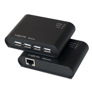 LogiLink UA0230 gränssnittshubbar USB 2.0 480 Mbit/s Svart