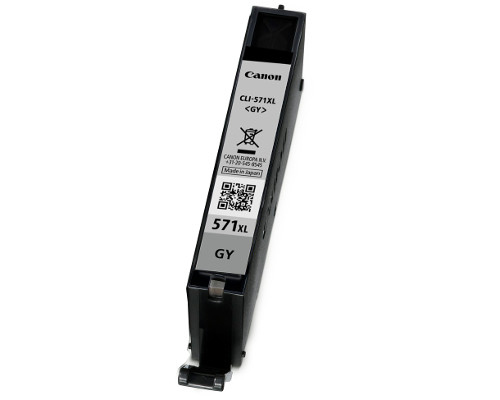 Canon CLI-571GY XL mustekasetti 1 kpl Alkuperäinen Korkea (XL) värintuotto Harmaa