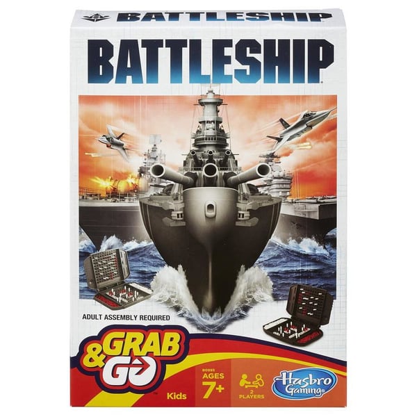 Hasbro Battleship Grab & Go Game Brætspil Strategi