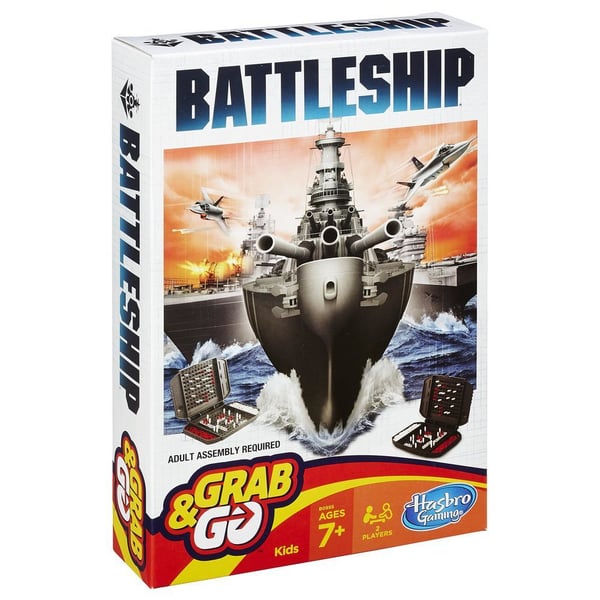 Hasbro Battleship Grab & Go Game Brætspil Strategi