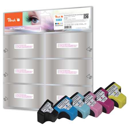 Peach Combi-Pack - 6-pak - Sort, Gul, Cyan, Magenta, lys magenta, lys Cyan