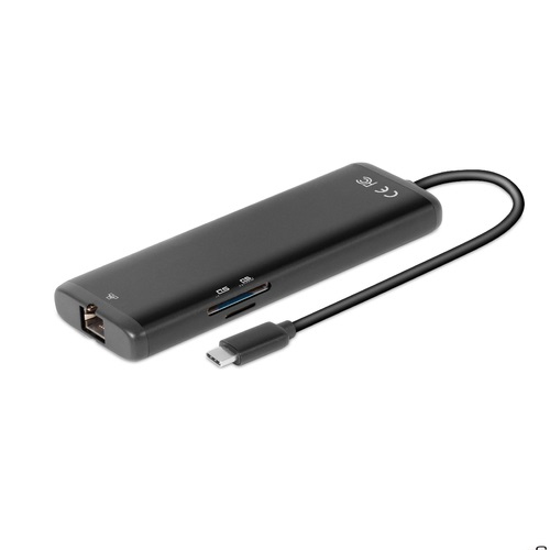 CLUB3D CSV-1597 kannettavien tietokoneiden telakka ja porttitoistin Telakointi USB 3.2 Gen 1 (3.1 Gen 1) Type-C Musta