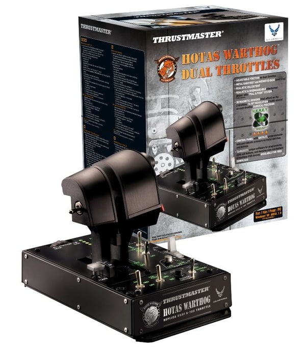 Thrustmaster HOTAS Warthog Dual Throttles Musta USB Lentosimulaattori PC