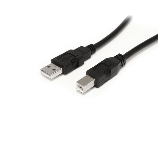 StarTech.com USB2HAB30AC USB-kabel USB 2.0 9 m USB A USB B 0,48 Gbit/sek. Sort