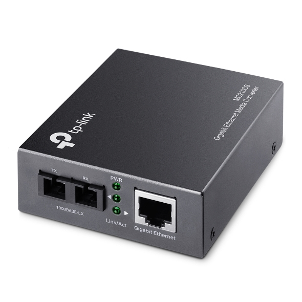 TP-Link MC210CS verkon mediamuunnin 1000 Mbit/s 1310 nm Yksittäistila Musta