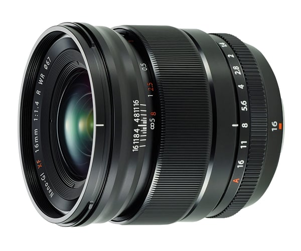 Fujifilm XF 16mm F/1.4 R WR SLR Laajakulmaobjektiivi Musta