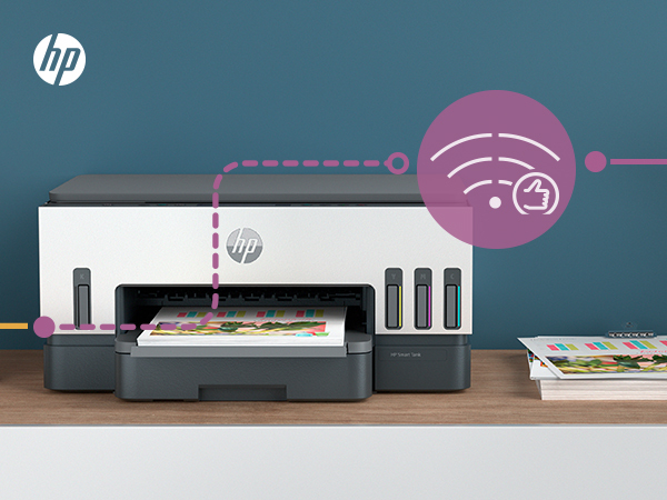 HP Smart Tank 7006 Trådlöst All-in-One Färg Skrivare, Dubbelsidig utskrift; Kopiator, skanner