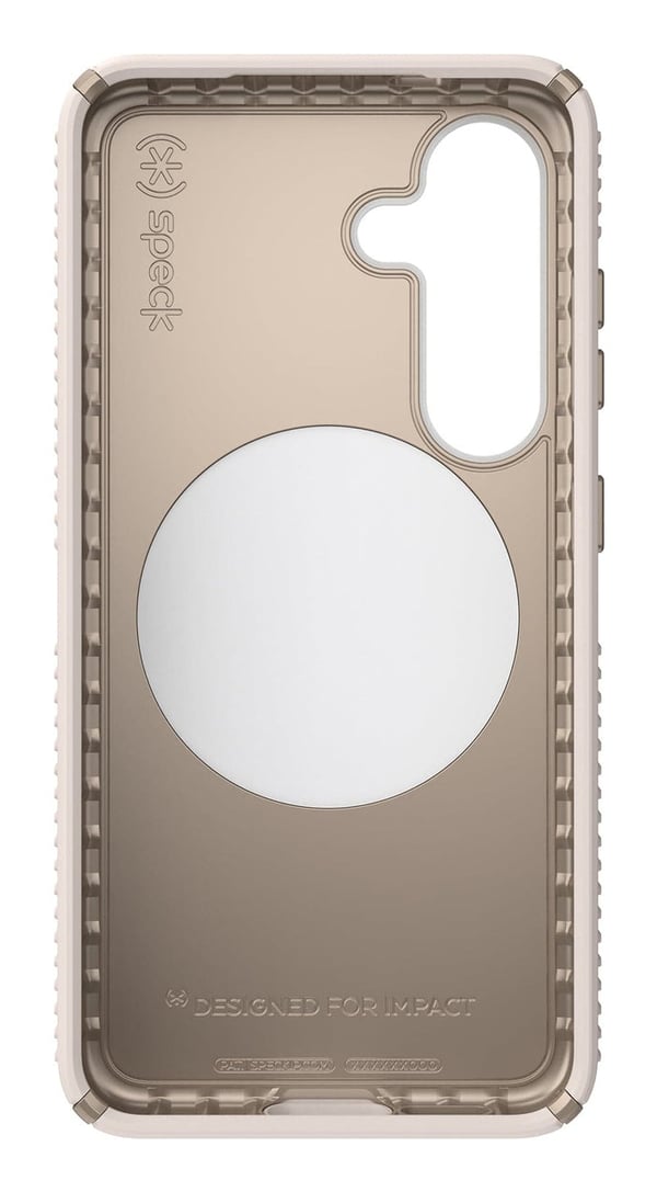 Speck Presidio2 Grip Magnet - Cover til Samsung Galaxy S25 / 24 MagSafe (Sort/Skifergrå/Hvid)