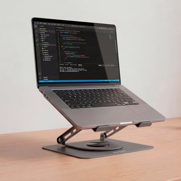 AISENS LP5SXL-487 kannettavan tietokoneen teline Kannettavan tietokoneen ja tabletin teline Harmaa 43,2 cm (17")