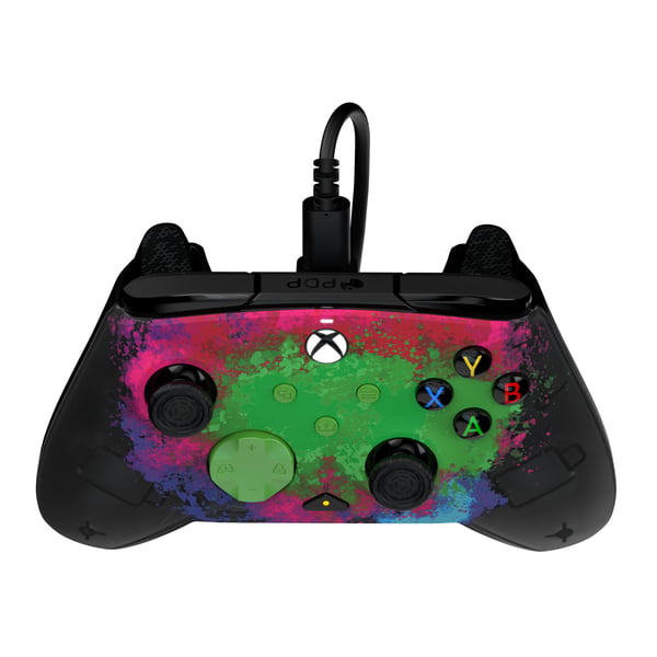 PDP REMATCH GLOW Advanced Svart, Grön, Röd USB Spelplatta Analog / Digital PC, Xbox One, Xbox Series S, Xbox Series X
