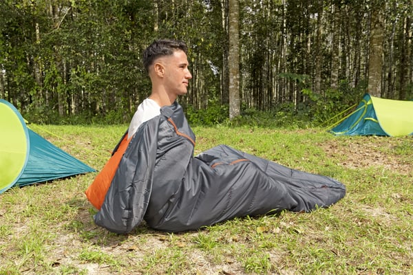 Bestway 68103 / 24 sovepose Voksen Mumietaske Polyester Grå, Orange