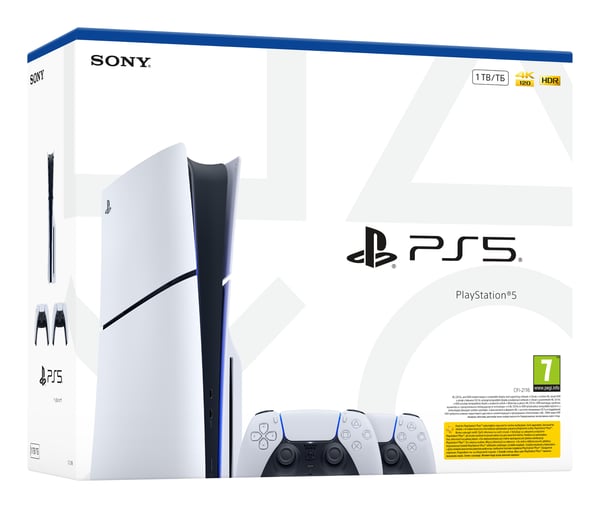 Sony Interactive Entertainment PS719022602 spillekonsol 1 TB Wi-Fi Sort, Hvid
