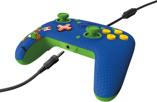 PDP REMATCH: Yoshi & Toad Blå USB Gamepad Analog/digital Nintendo Switch, Nintendo Switch OLED