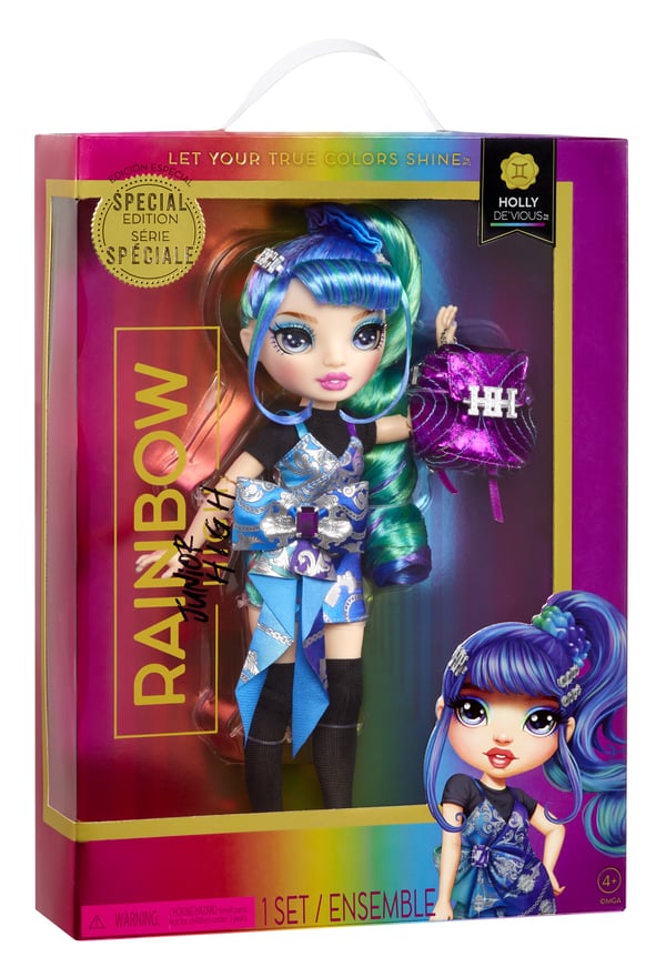 Rainbow High Junior High Special Edition Doll- Holly De'Vious (Blue)