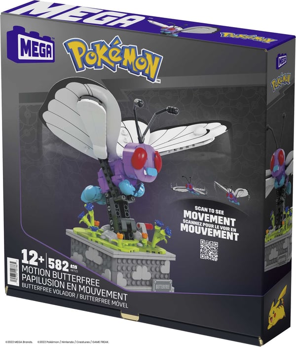 MEGA Pokémon Butterfree med rörelse