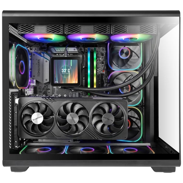 Mars Gaming MCREVMAX tietokonekotelo Midi Tower Musta