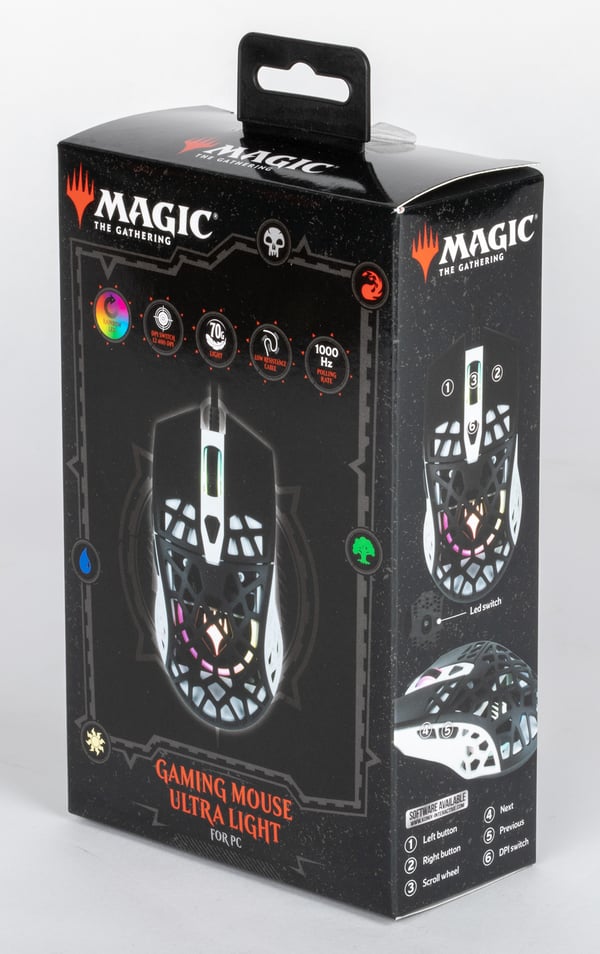 Konix KX MAGIC ULTRA LIGHT MOUSE hiiri Pelaaminen Molempikätinen USB A-tyyppi Optinen 12400 DPI