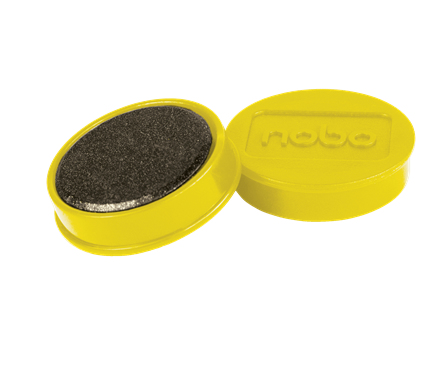 Nobo magnetiska whiteboardmagneter 10-pack 32 mm färgade magneter