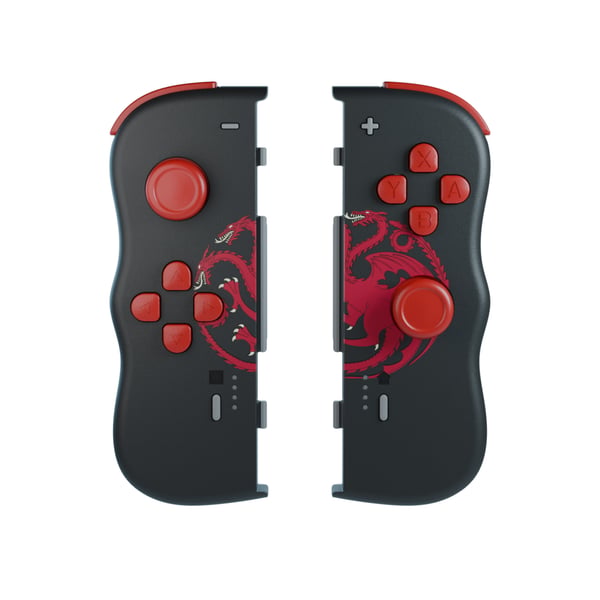 Lexip HBO Game of Thrones Targaryen Svart, Röd Bluetooth Spelplatta Nintendo Switch, Nintendo Switch OLED