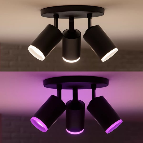 Philips Hue White and Color ambiance Fugato med tre spots
