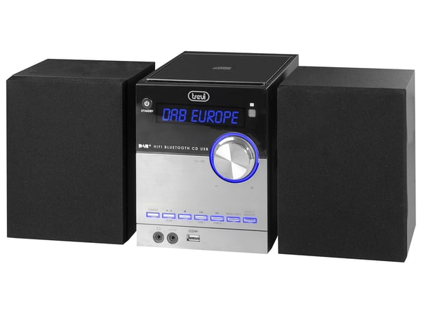 Trevi 0H10D800 stereoanlæg Home audio mini system Sort, Sølv Trevi 0H10D800 stereoanlæg Home audio mini system Sort, Sølv