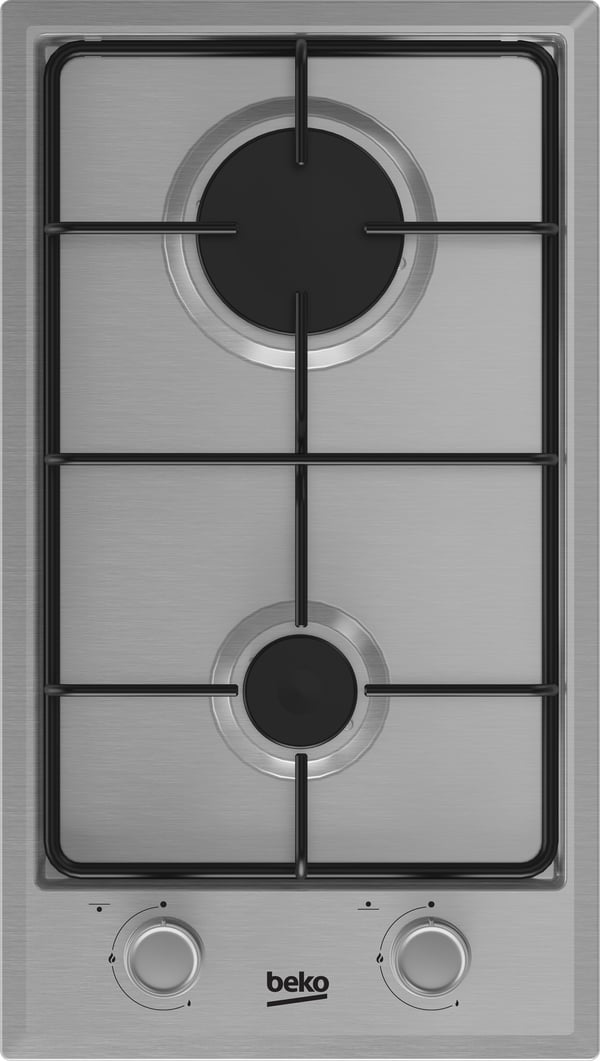 Beko HDCG 32220 FX Rustfrit stål Indbygget 29 cm Gaskomfur 2 zone(s)