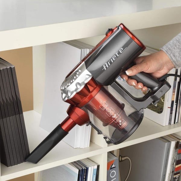 Ariete 2761/10 Skaftdammsugare, 2-i-1 AC Torr HEPA Utan påse 1 l 600 W Röd