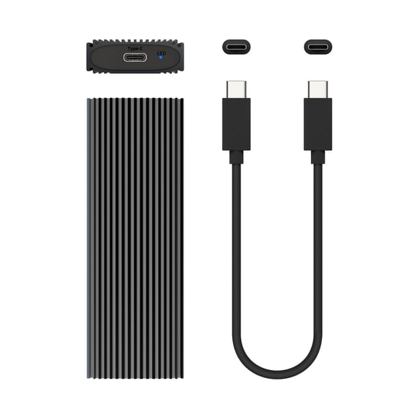AISENS ASM2-023GR Hölje för lagringsenheter SSD-inkapsling Grå M.2