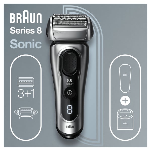 Braun Series 8 81744520 rakapparater för män Folierakapparat Silver