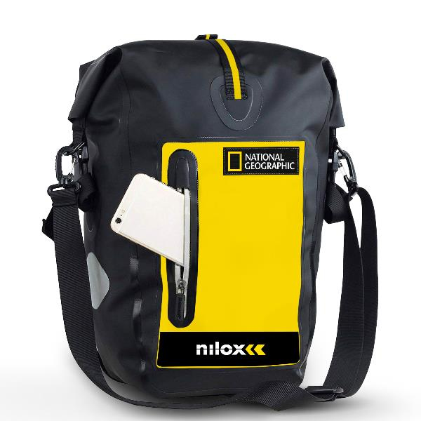 Nilox NXBAGBIKENAT ryggsäckar Cykelryggsäck Svart, Gul