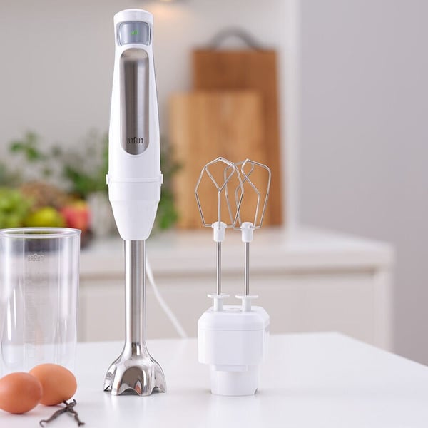 Braun MultiQuick 7 MQ7005B WH Blender til madlavning 1000 W Rustfrit stål, Hvid
