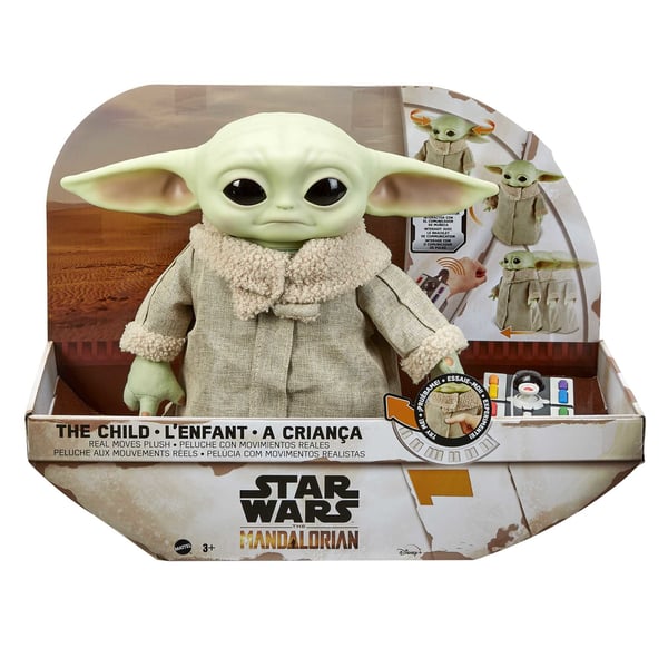 Star Wars The Mandalorian The Child Verkliga Rörelser Plyschleksak