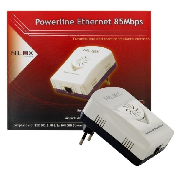 Nilox PowerLine Ethernet 85 Mbps 85 Mbit/s