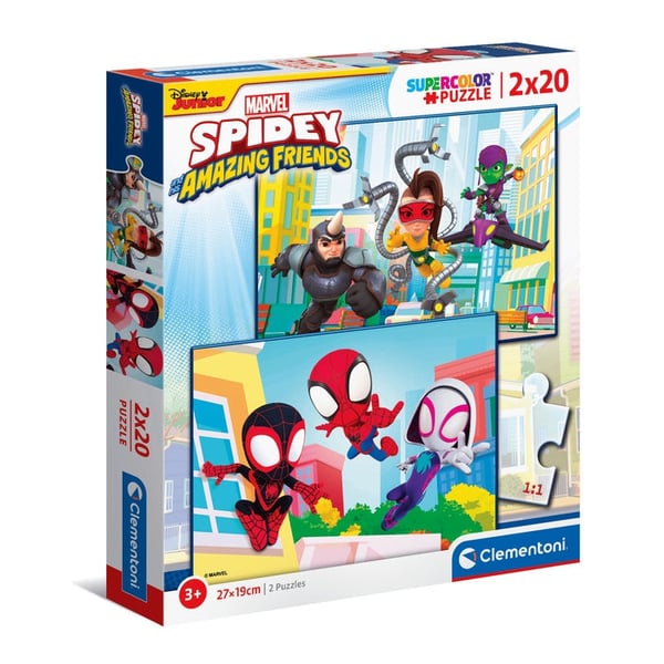 Clementoni Spidey & His Amazing Friends Puslespil 20 stk Tegneserier