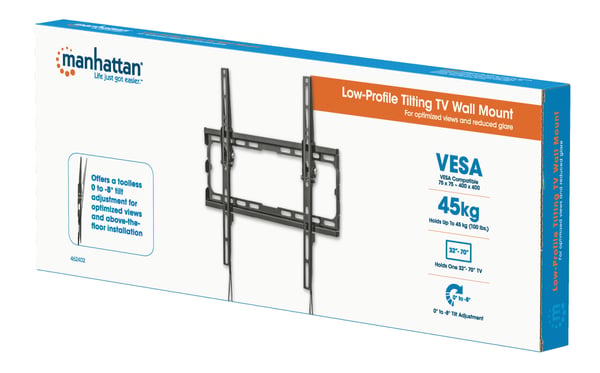 Manhattan 462402 tv-fäste 177,8 cm (70") Svart