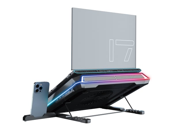 Conceptronic THYIA03B køling til laptop 48,3 cm (19") 2400 rpm Sort
