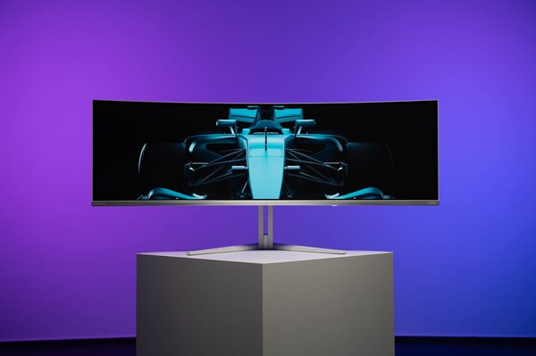 Philips Evnia 8000 49M2C8900/00 computerskærm 124,2 cm (48.9") 5120 x 1440 pixel Dual QHD QD-OLED Hvid
