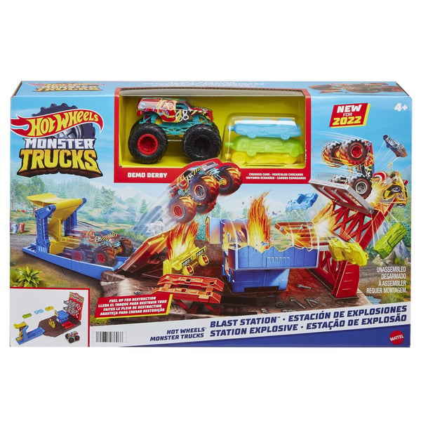 Hot Wheels Monster Trucks Blast Station-legesæt