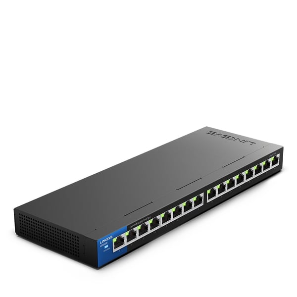 Linksys 16-portars desktopmodell Gigabit-switch (LGS116)